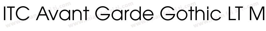 ITC Avant Garde Gothic LT Medium字体转换